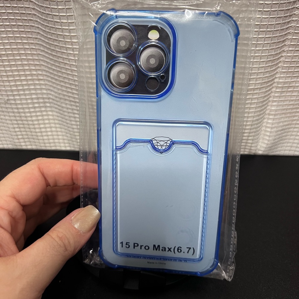 Pixi Blue Protective Case for iPhone 15 Pro Max